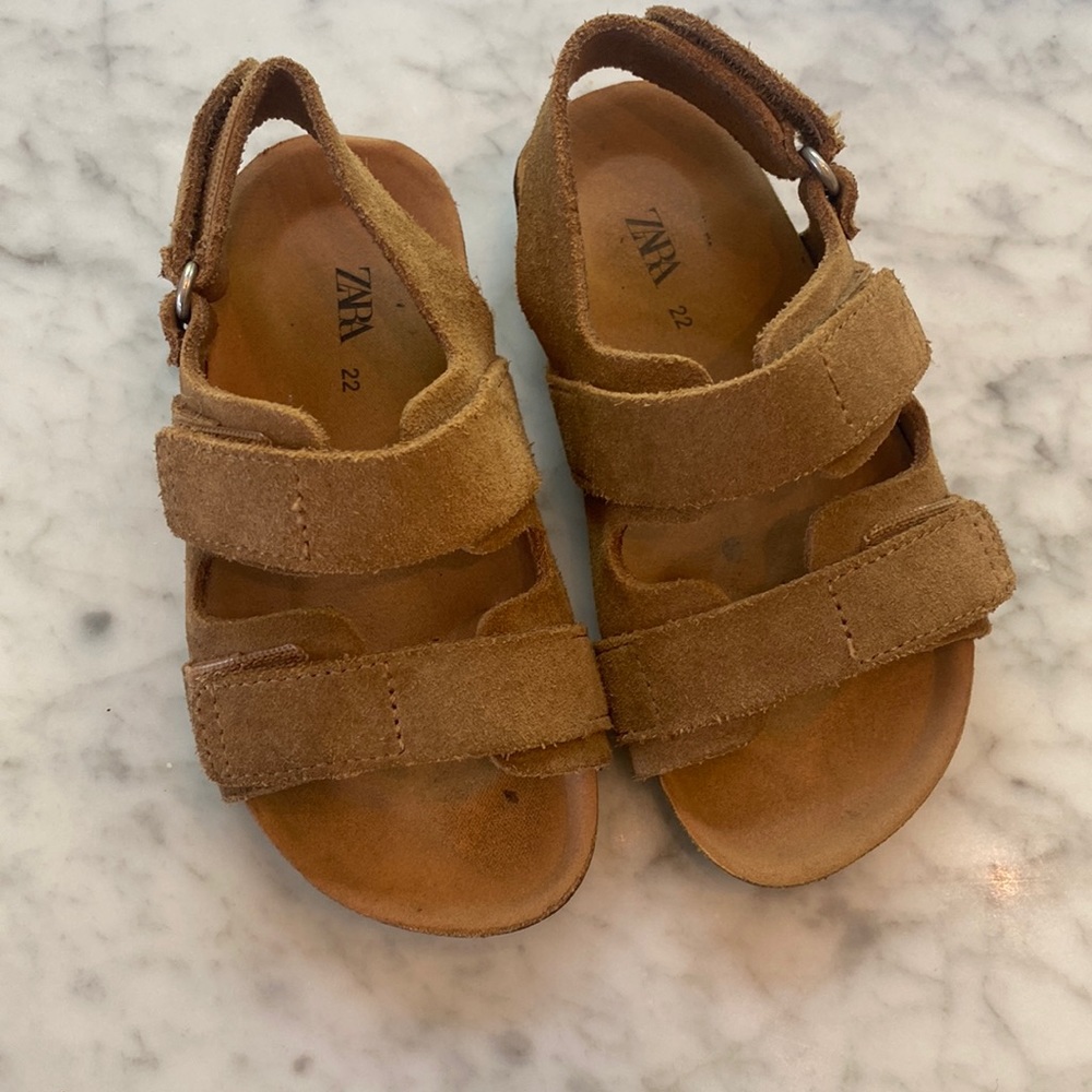 Zara Baby Leather Strap Sandals